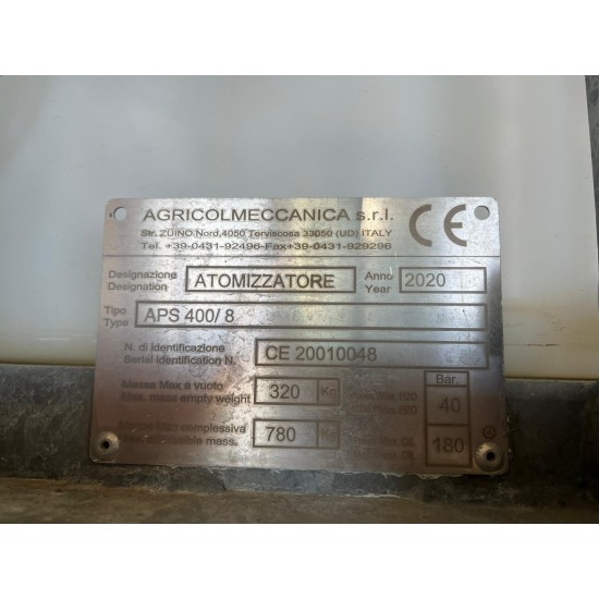 ATOMIZZATORE FRIULI APS 400/ 8
