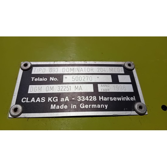 MIETITREBBIA CLAAS MEGA 204