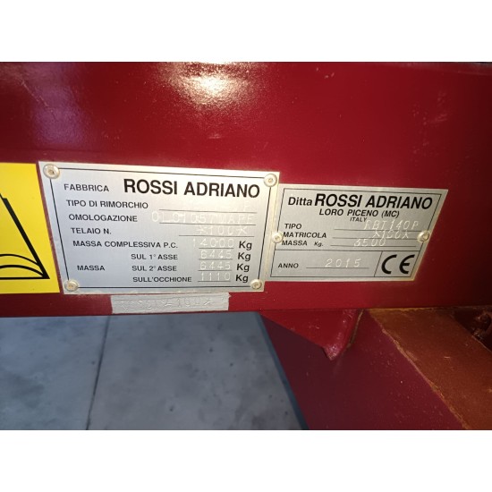 RIMORCHIO AGRICOLO ROSSI RBT 140 P
