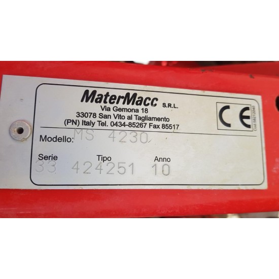 SEMINATRICE MATERMACC MS 4230 - 8 FILE