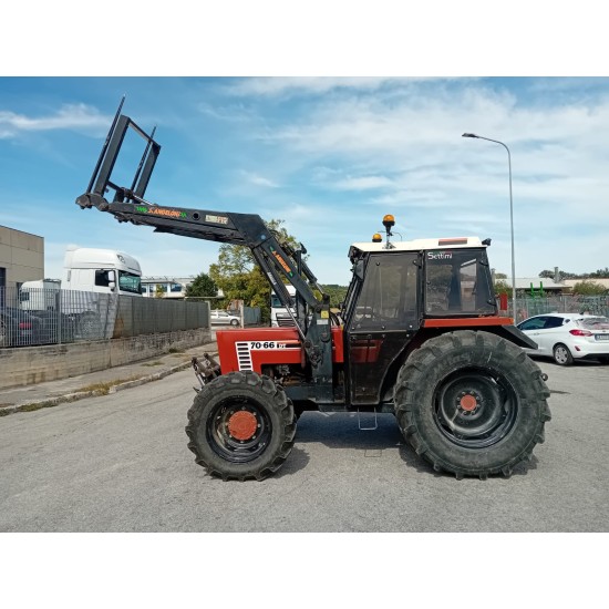 FIAT 70 - 66 DT + CARICATORE FRONTALE   ___  TRATTORE 