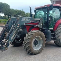 CASE MAXXUM 125 + CARICATORE FRONTALE SIGMA 4____ TRATTORE GOMMATO