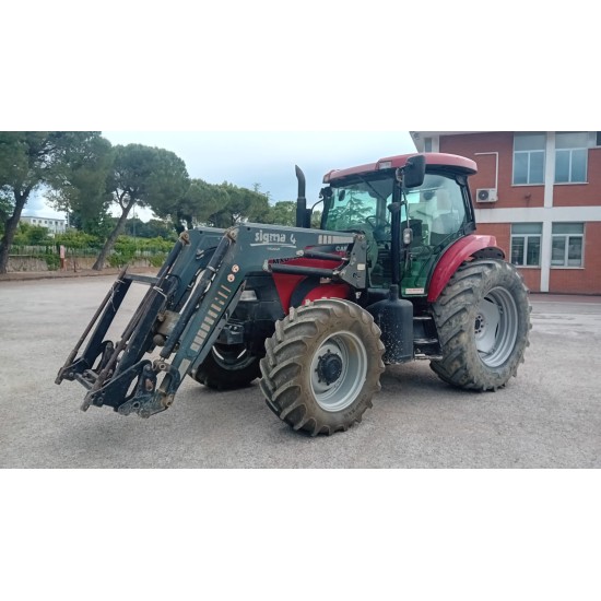 CASE MAXXUM 125 + CARICATORE FRONTALE SIGMA 4____ TRATTORE GOMMATO