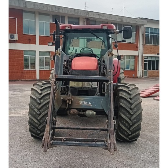 CASE MAXXUM 125 + CARICATORE FRONTALE SIGMA 4____ TRATTORE GOMMATO