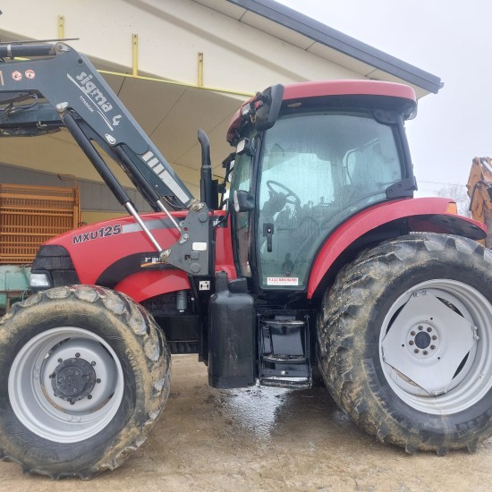 CASE MAXXUM 125 + CARICATORE FRONTALE SIGMA 4____ TRATTORE GOMMATO