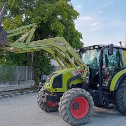 CLAAS ARION 420 DT + CARICATORE ARGNANI E MONTI_____ TRATTORE