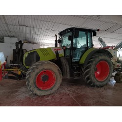 CLAAS ARION 650  DT + CARICATORE ANGELONI VISION 3 ___ TRATTORE