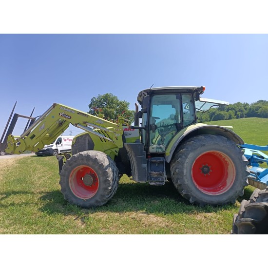 CLAAS ARION 650  DT + CARICATORE ANGELONI VISION 3 ___ TRATTORE