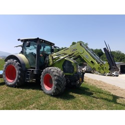 CLAAS ARION 650  DT + CARICATORE ANGELONI VISION 3 ___ TRATTORE