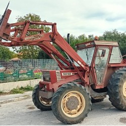 FIAT 880 DT + CARICATORE FRONTALE ARGNANI E MONTI   ______ TRATTORE 