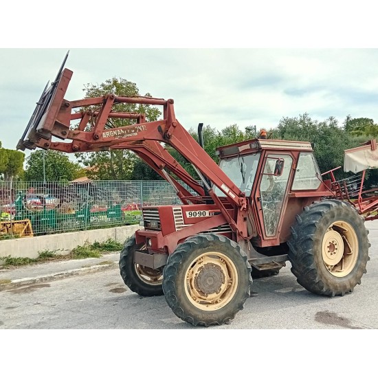 FIAT 880 DT + CARICATORE FRONTALE ARGNANI E MONTI   ______ TRATTORE 