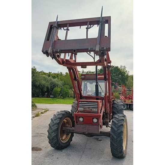FIAT 880 DT + CARICATORE FRONTALE ARGNANI E MONTI   ______ TRATTORE 