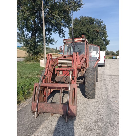 FIAT 880 DT + CARICATORE FRONTALE ARGNANI E MONTI   ______ TRATTORE 