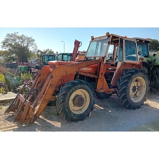 FIAT - OM 850 DT + CARICATORE FRONTALE SIMONETTI    ______ TRATTORE 