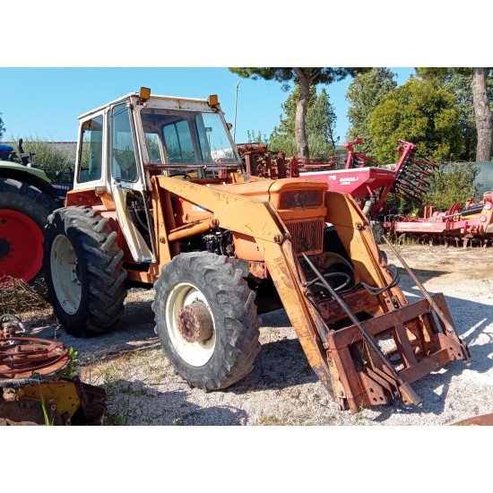FIAT - OM 850 DT + CARICATORE FRONTALE SIMONETTI    ______ TRATTORE 
