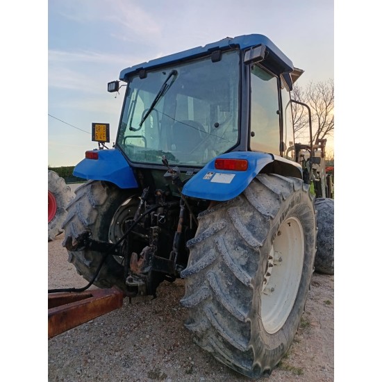 NEW HOLLAND TL 100 DT + CARICATORE FRONTALE SIGMA4____ TRATTORE GOMMATO