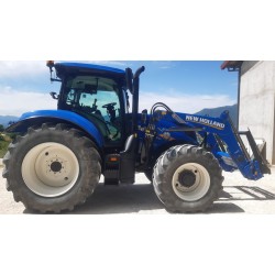 NEW HOLLAND T6.160  DT + CARICATORE 770 TL____ TRATTORE GOMMATO