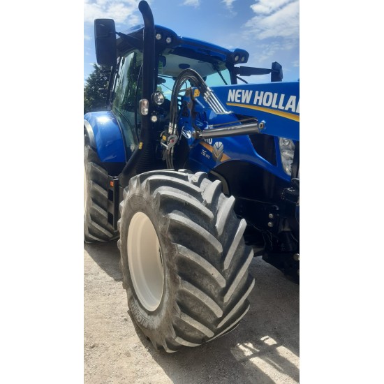 NEW HOLLAND T6.160  DT + CARICATORE 770 TL____ TRATTORE GOMMATO