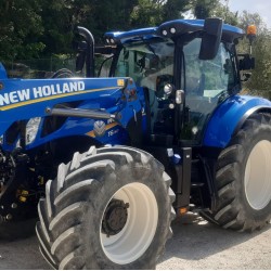 NEW HOLLAND T6.160  DT + CARICATORE 770 TL____ TRATTORE GOMMATO