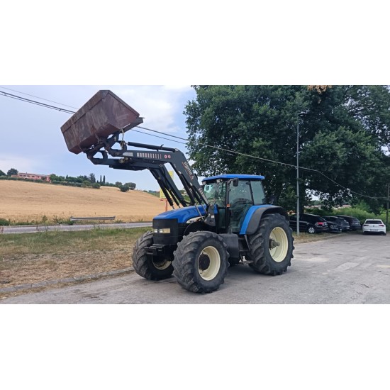 NEW HOLLAND TM 190 DT + CARICATORE FRONTALE SIGMA 4 TITANIUM T50 ____ TRATTORE