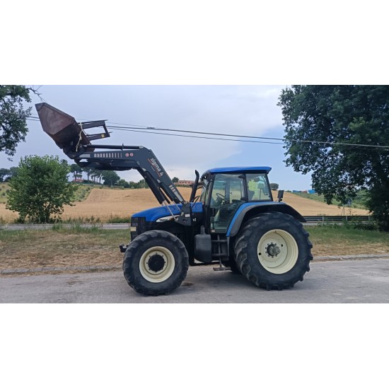 NEW HOLLAND TM 190 DT + CARICATORE FRONTALE SIGMA 4 TITANIUM T50 ____ TRATTORE