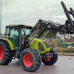 CLAAS AXOS 340 CX + CARICATORE FRONTALE ANGELONI VISION 2    ___  TRATTORE 