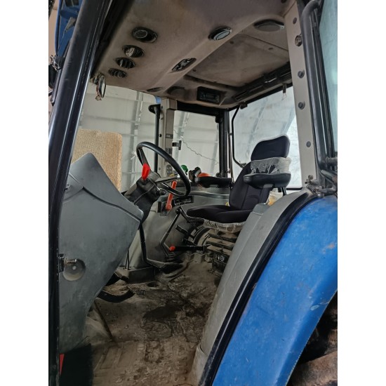 NEW HOLLAND TL 100 DT + CARICATORE FRONTALE ANGELONI TWIN 2____ TRATTORE GOMMATO