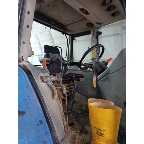 NEW HOLLAND TL 100 DT + CARICATORE FRONTALE ANGELONI TWIN 2____ TRATTORE GOMMATO