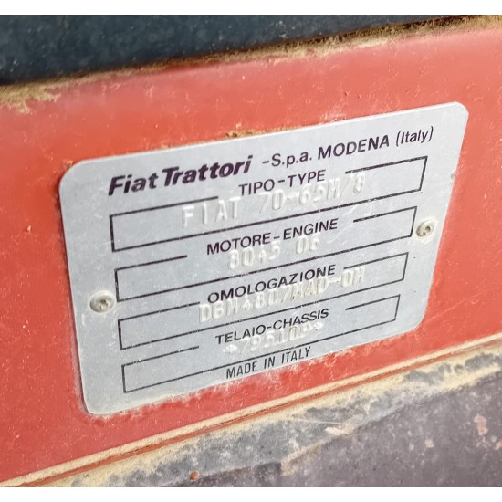 FIAT - FIATAGRI 70 - 65 C   ____ TRATTORE CINGOLATO