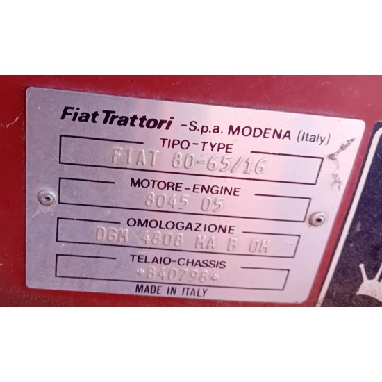 FIAT 80 - 65 C __ TRATTORE CINGOLATO