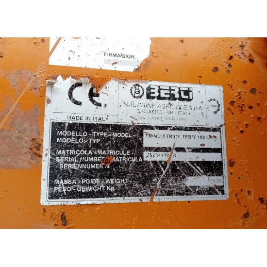 TRINCIATUTTO BERTI TFB/Y 180