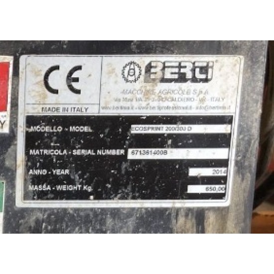 DECESPUGLIATRICE BERTI ECOSPRINT 200/300 D