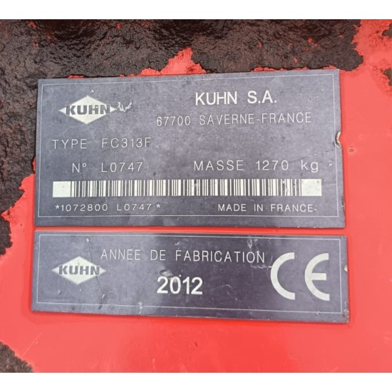FALCIACONDIZIONATRICE KUHN FC 313F - FRONTALE - FLAGELLI