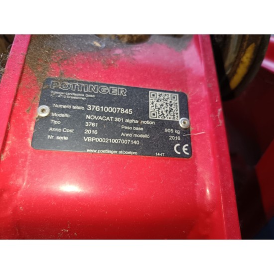 FALCIATRICE POTTINGER NOVACAT 301 ALPHA MOTION - FRONTALE