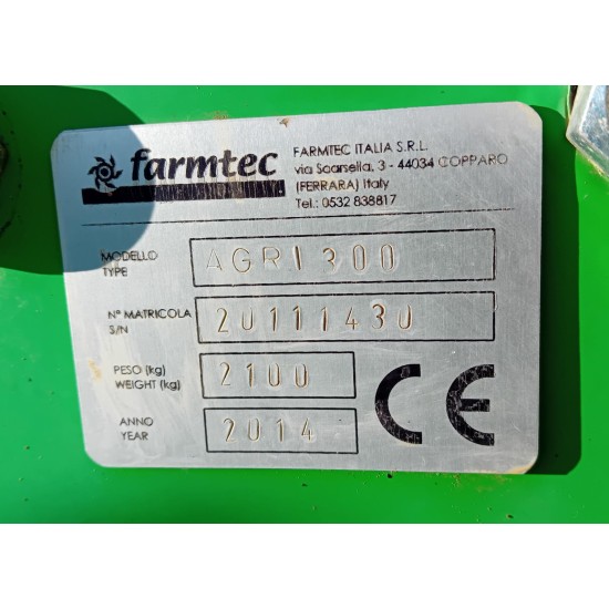 ROTOARATRO FARMTEC AGRI 300